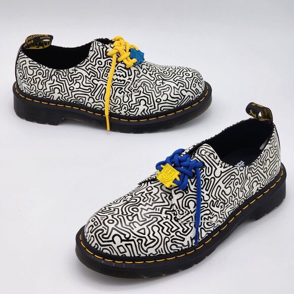 Dr. Martens Shoes - Dr. Martens Keith Haring 1461 Printed Oxford Shoes Size M 7 W 8